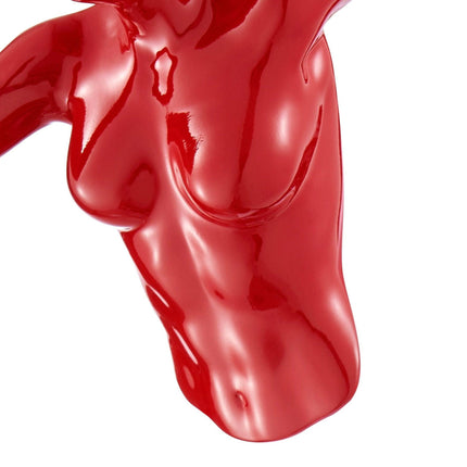 Red Wall Runner 13" Woman Sculpture Sculpture TriadCommerceInc   