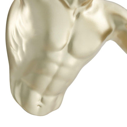 Gold Wall Runner 13" Man Sculpture Sculpture TriadCommerceInc   
