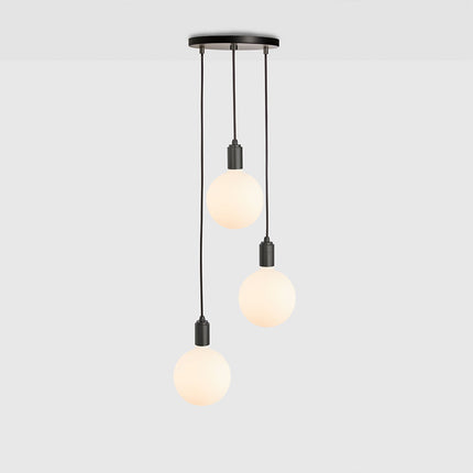 Triple Pendant Light in Graphite + Sphere IV Home Decor > Lighting > Ceiling Lights > Pendant Lights TriadCommerceInc Graphite Black Canopy