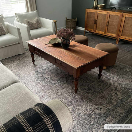Greenpoint Dusty Blue Washable Rug Rugs TriadCommerceInc