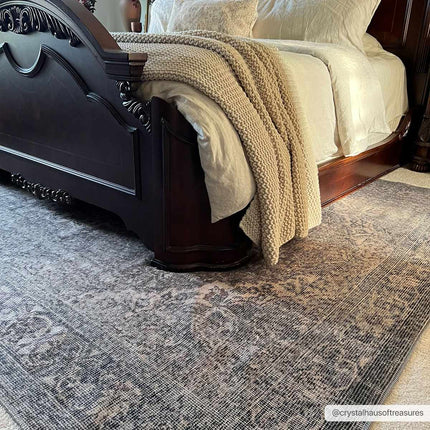 Greenpoint Dusty Blue Washable Rug Rugs TriadCommerceInc