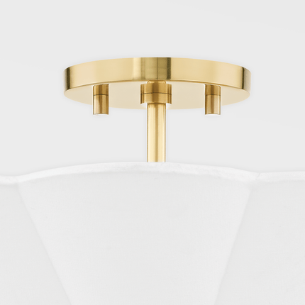 Jane Scalloped Semi Flush Light Home Decor > Lighting > Ceiling Lights > Flush Mount Ceiling Lights TriadCommerceInc