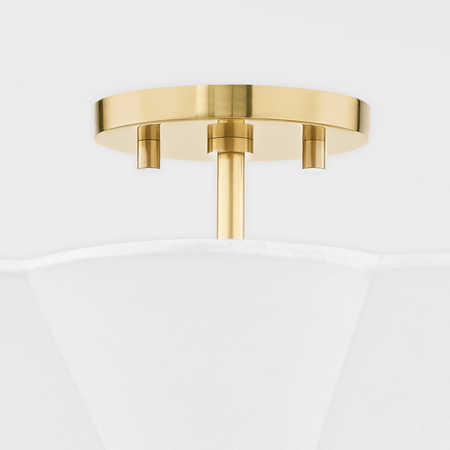 Jane Scalloped Semi Flush Light Home Decor > Lighting > Ceiling Lights > Flush Mount Ceiling Lights TriadCommerceInc