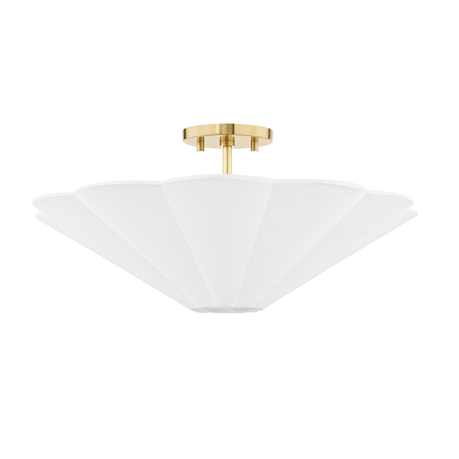 Jane Scalloped Semi Flush Light Home Decor > Lighting > Ceiling Lights > Flush Mount Ceiling Lights TriadCommerceInc