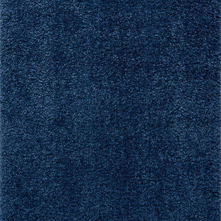 Faina Solid Dark Blue Shag Rug Washable Rugs TriadCommerceInc
