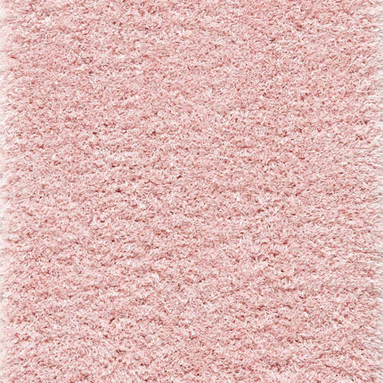 Faina Solid Pink Shag Rug Washable Rugs TriadCommerceInc