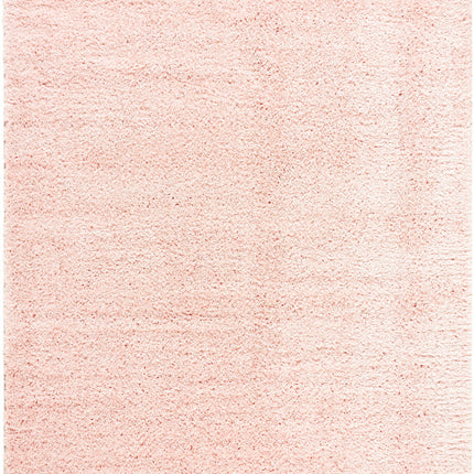 Faina Solid Pink Shag Rug Washable Rugs TriadCommerceInc