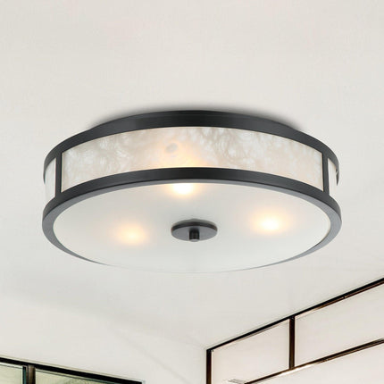 Modern 16 Inch 3-Light Black Flush Mount Ceiling Light Home Decor > Lighting > Ceiling Lights TriadCommerceInc