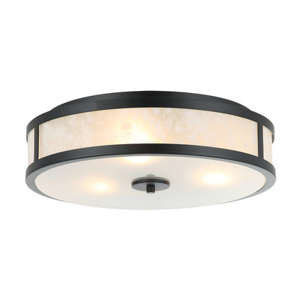 Modern 16 Inch 3-Light Black Flush Mount Ceiling Light Home Decor > Lighting > Ceiling Lights TriadCommerceInc Black