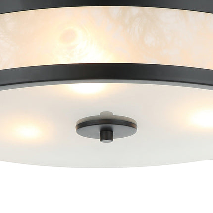 Modern 16 Inch 3-Light Black Flush Mount Ceiling Light Home Decor > Lighting > Ceiling Lights TriadCommerceInc