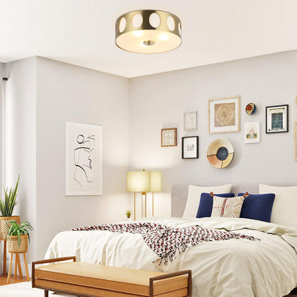14 Inch Modern 3-Light Golden Flush Mount Ceiling Light Home Decor > Lighting > Ceiling Lights TriadCommerceInc