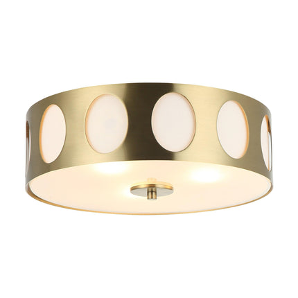 14 Inch Modern 3-Light Golden Flush Mount Ceiling Light Home Decor > Lighting > Ceiling Lights TriadCommerceInc Golden