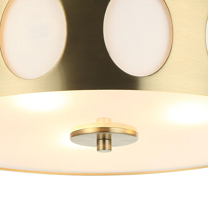 14 Inch Modern 3-Light Golden Flush Mount Ceiling Light Home Decor > Lighting > Ceiling Lights TriadCommerceInc