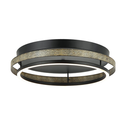 18 Inch Round Farmhouse LED Flush Mount Ceiling Light Home Decor > Lighting > Ceiling Lights TriadCommerceInc Black