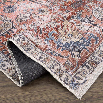 Burgundy Holi-2303 Washable Area Rug Rugs TriadCommerceInc