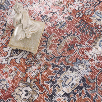 Burgundy Holi-2303 Washable Area Rug Rugs TriadCommerceInc