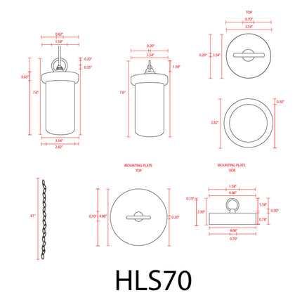 LED Stainless Steel Marble Cylinder Pendant Light Spot Light TriadCommerceInc
