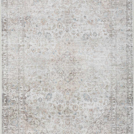 Cream Holi-2301 Washable Area Rug Rugs TriadCommerceInc