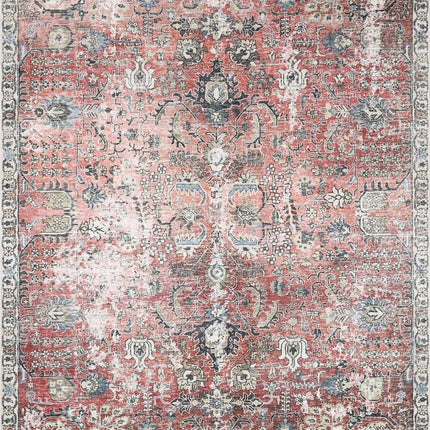 Burgundy Holi-2303 Washable Area Rug Rugs TriadCommerceInc