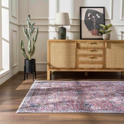 Burgundy Holi-2303 Washable Area Rug Rugs TriadCommerceInc