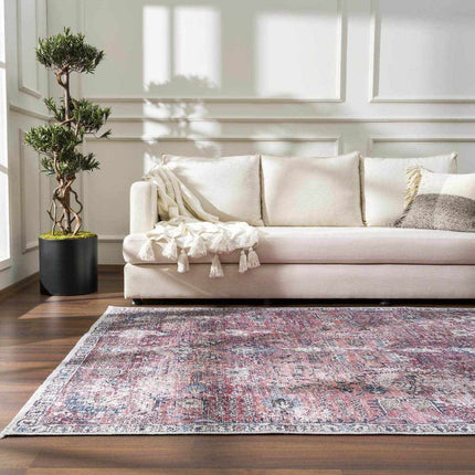 Burgundy Holi-2303 Washable Area Rug Rugs TriadCommerceInc