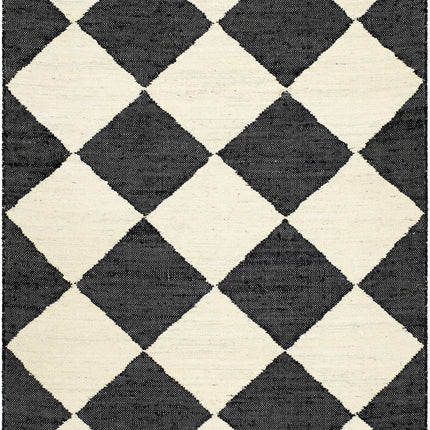 Vivir x Livabliss Antho Black Diamonds Jute Rug Rugs TriadCommerceInc