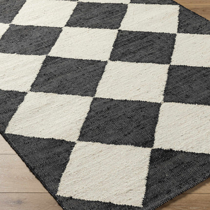 Vivir x Livabliss Antho Black Diamonds Jute Rug Rugs TriadCommerceInc