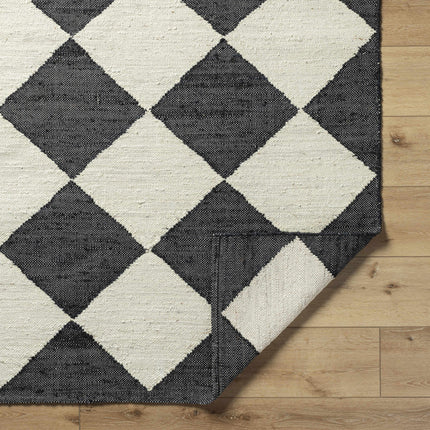 Vivir x Livabliss Antho Black Diamonds Jute Rug Rugs TriadCommerceInc