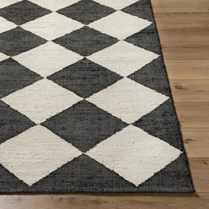 Vivir x Livabliss Antho Black Diamonds Jute Rug Rugs TriadCommerceInc