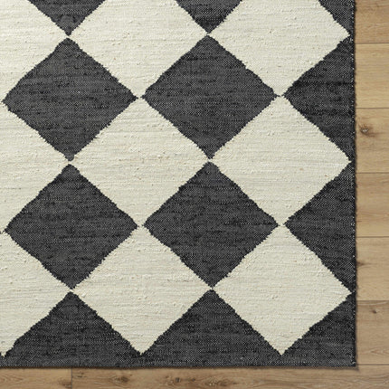 Vivir x Livabliss Antho Black Diamonds Jute Rug Rugs TriadCommerceInc