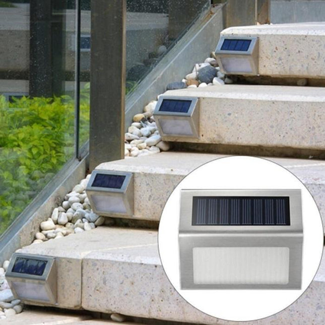 Stainless Steel LED Solar Stair Step Lights 2024 Model Home Decor > Lighting > Outdoor Lighting TriadCommerceInc