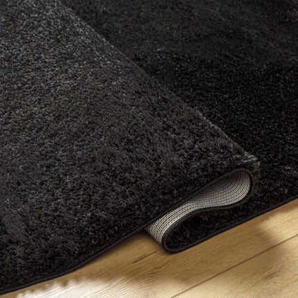 Heavenly Solid Black Plush Rug - Clearance Rugs TriadCommerceInc