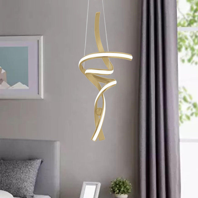Hamburg LED Chandelier // Sandy Gold Chandeliers TriadCommerceInc   