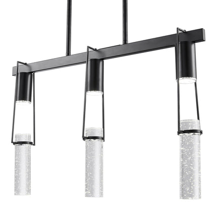 Harmony 3 Light Chandelier Matte Black Design Lighting Home Decor > Lighting > Ceiling Lights > Chandelier > Linear Chandeliers TriadCommerceInc
