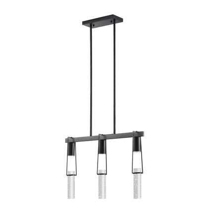 Harmony 3 Light Chandelier Matte Black Design Lighting Home Decor > Lighting > Ceiling Lights > Chandelier > Linear Chandeliers TriadCommerceInc