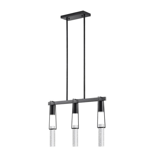 Harmony 3 Light Chandelier // Matte Black Chandeliers TriadCommerceInc   