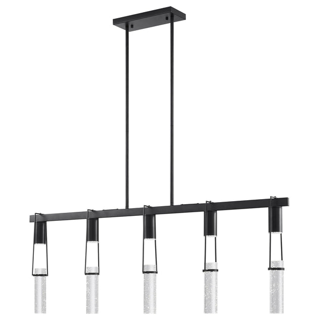 Harmony 5 Light Chandelier // Matte Black Chandeliers TriadCommerceInc   