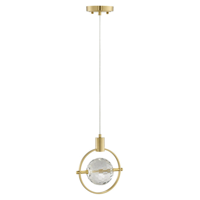 Hollywood Circle 1 Light Pendant // Gold Pendants TriadCommerceInc   