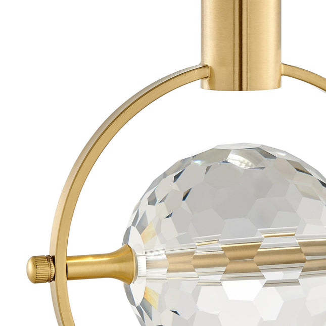 Hollywood Circle 1 Light Pendant // Gold Pendants TriadCommerceInc   