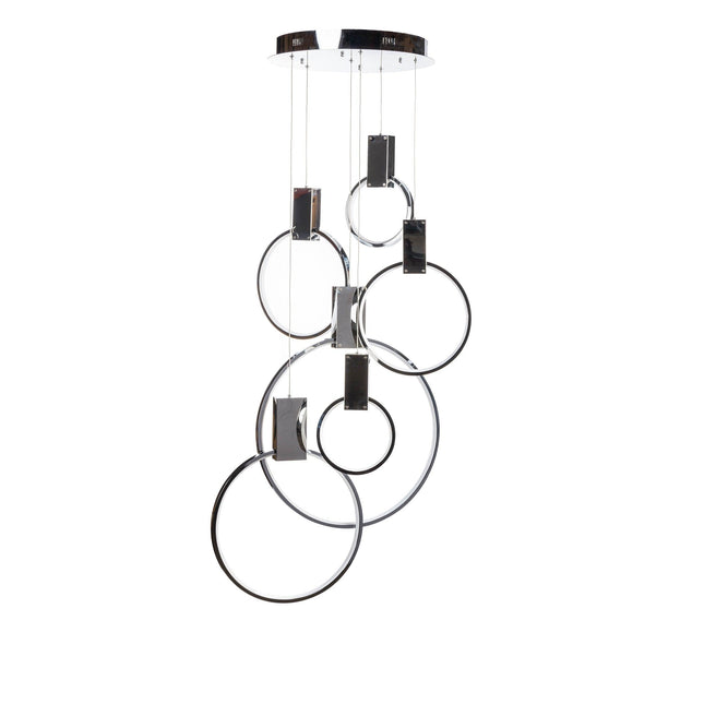 Hong Kong LED Circular Chandelier Chrome Modern Light Chandelier TriadCommerceInc