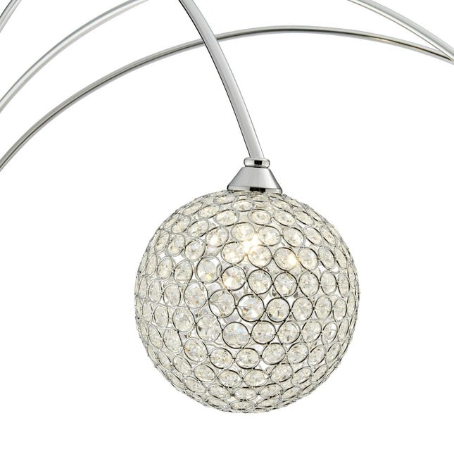 Horizontal Crystal Spheres Floor Lamp // 3 Light Floor Lamps TriadCommerceInc   