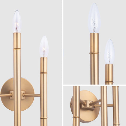 Ignis Mid-Century Modern Gold 6-Light Wall Sconce Lighting Home Decor > Lighting > Wall Lighting > Wall Sconces TriadCommerceInc