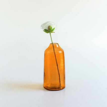 Siena Handblown Hammered Bud Vase Vase TriadCommerceInc Marigold