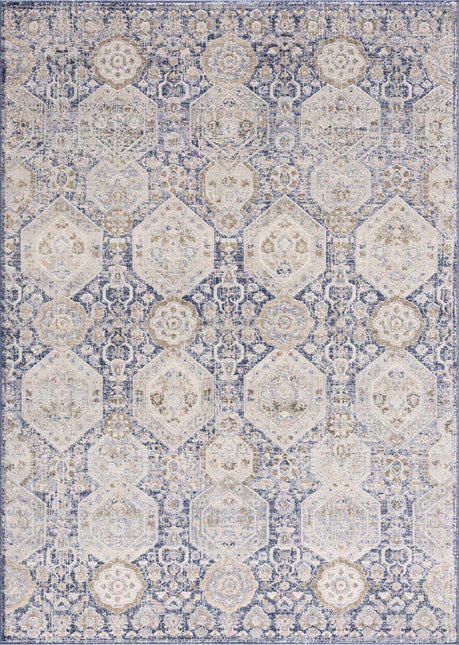 Parkerfield Blue Area Rug Rugs TriadCommerceInc