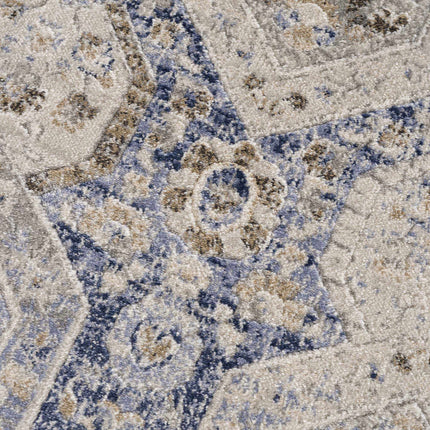 Parkerfield Blue Area Rug Rugs TriadCommerceInc