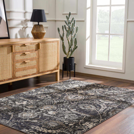 Georgiana Charcoal Area Rug Rugs TriadCommerceInc