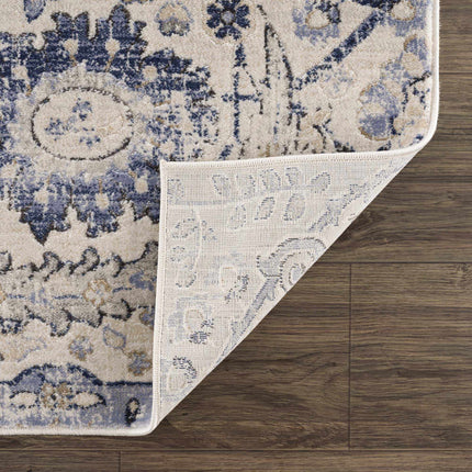Georgiana Blue & Beige Oushak Rug Rugs TriadCommerceInc