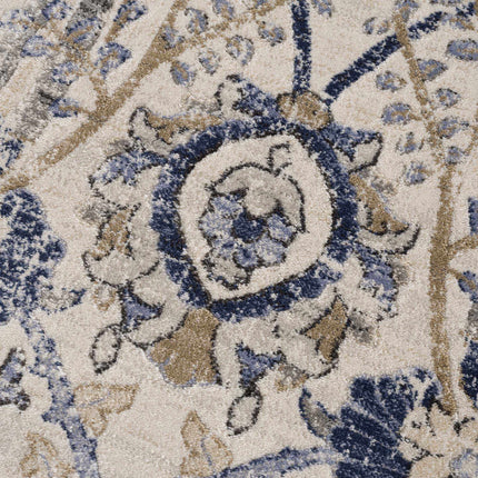 Georgiana Blue & Beige Oushak Rug Rugs TriadCommerceInc