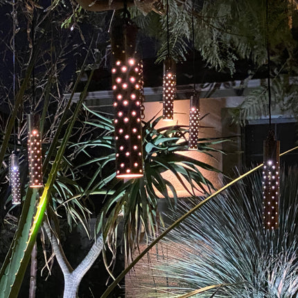 Stelvio Antique Brass Outdoor Hanging Pendant Light Spot Light TriadCommerceInc