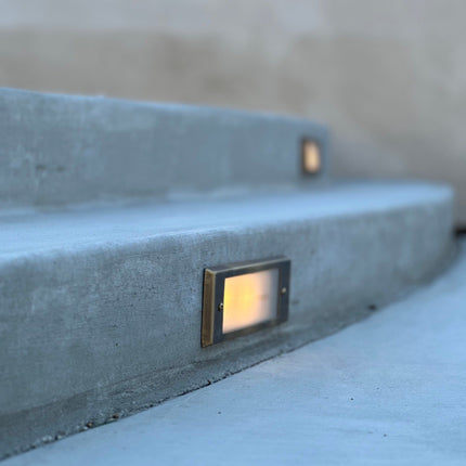Tulay Brass Low Voltage Outdoor Step Light step light TriadCommerceInc
